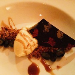 Casiano's - Mango mousse with dark chocolate and organic non-processed raw sugar crumbs