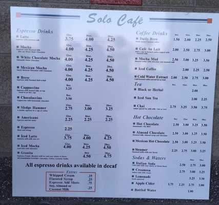 Menu photo 2 Solo Cafe Eugene, OR