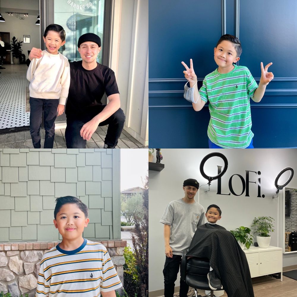 Lo-Fi Barber Shop Logo