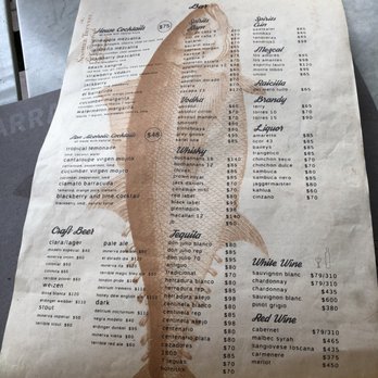 El Barracuda - Drinks menu at dinner - Seafood Near Me - Nuevo Vallarta, NAY El Barracuda - Drinks menu at dinner - Seafood Near Me - Nuevo Vallarta, NAY