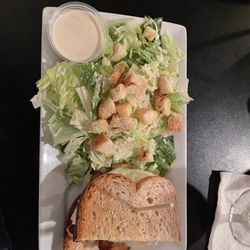 Sinclair's Restaurant - Turkey, Bacon, Avocado Club and Caesar Salad
