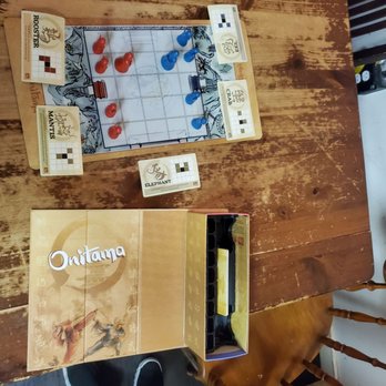 Boards and Brews - A game called Onitama a strategy based game loads of fun would have never played or tried this game if not for this place. - Tabletop Games Near Me - Manchester, New Hampshire Boards and Brews - A game called Onitama a strategy based game loads of fun would have never played or tried this game if not for this place. - Tabletop Games Near Me - Manchester, New Hampshire