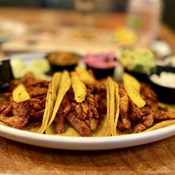 3 taco entree ($18) - pictured: pastor 5/2026