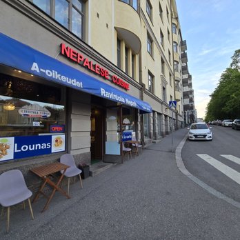Raventola Nepali - Front of the business. You know you're there when you see this. - Himalayan/Nepalese Near Me - Helsinki, 18