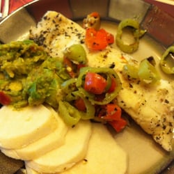 Kelly Schmidt Wellness - Real food recommendations - tilapia, roasted peppers and jicama