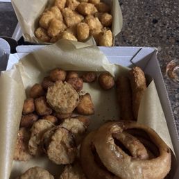 Cold soggy food.