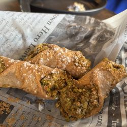 Ariola's - Get all the desserts. We tried choc chip and pistachio cannolis.