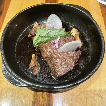 Morimoto Napa - Wagyu beef with garlic shoyo sauce - Japanese Near Me - Napa, California