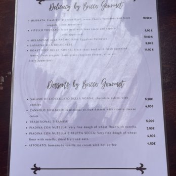 Bricco Gourmet - English menu - Pizza Near Me - Madrid, M