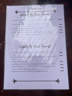 Menu photo 3 Bricco Gourmet Madrid, M