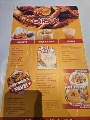 Menu photo 3 Crab N Spice Carson, CA