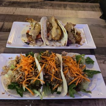 The Pickled Loon - Fish tacos (top) and Huli Huli tacos (bottom). Both very good! - Bars Near Me - Saint Cloud, Minnesota