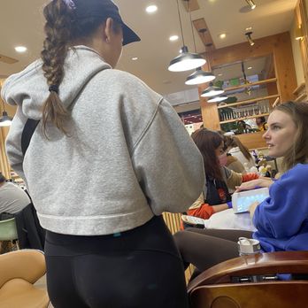 Gloss Nail Spa - Let woman stand and talk to friend with backside up close - Nail Salons Near Me - Pasadena, California Gloss Nail Spa - Let woman stand and talk to friend with backside up close - Nail Salons Near Me - Pasadena, California