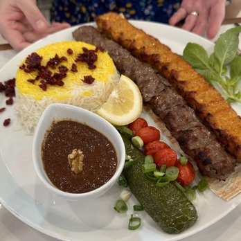 Caspian Mediterranean Kitchen - Combo beef and Chicken Koobideh - Persian/Iranian Near Me - Foothill Ranch, California