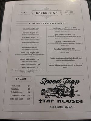 Menu photo 1 Speed Trap Tap House Reardan, WA Menu photo 1 Speed Trap Tap House Reardan, WA