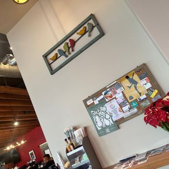 High Grounds Coffee Roasters - Poster board and condiment stand - Coffee Roasteries Near Me - Glassboro, New Jersey