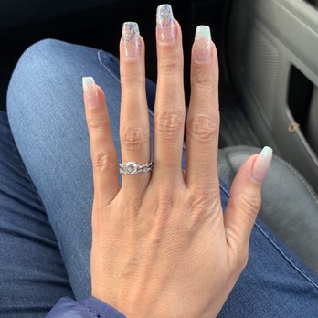 Diamond Nails - Birthday sparkle nails! - Nail Salons Near Me - Castro Valley, California