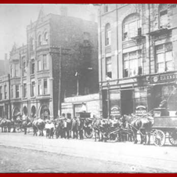 WP Broms - Our original office on Grand Avenue in Chicago..using horse and buggy to move customers! Look closely and see the BROMS name on the building - Movers Near Me - Schaumburg, Illinois WP Broms - Our original office on Grand Avenue in Chicago..using horse and buggy to move customers! Look closely and see the BROMS name on the building - Movers Near Me - Schaumburg, Illinois