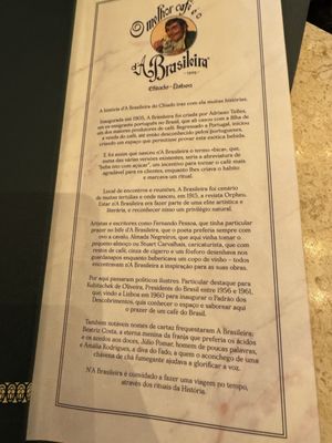 Menu photo 2 A Brasileira Lisbon, 11