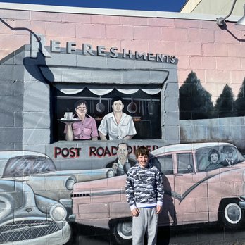 Post Road Diner - Mural outside - Diners Near Me - Norwalk, Connecticut Post Road Diner - Mural outside - Diners Near Me - Norwalk, Connecticut