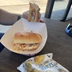 Chicken Parmesan sandwich