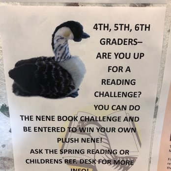 Hawaii State Public Library System - Kapolei Library - They get to win a Nene goose plush - Libraries Near Me - Kapolei, Hawaii Hawaii State Public Library System - Kapolei Library - They get to win a Nene goose plush - Libraries Near Me - Kapolei, Hawaii