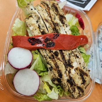 Town Bagel - February 2026 Prepared chicken breast with salad - Bagels Near Me - Plainview, New York