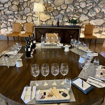 Lokoya Estate - a table set for a wine tasting - Wine Tasting Room Near Me - St. Helena, California Lokoya Estate - a table set for a wine tasting - Wine Tasting Room Near Me - St. Helena, California