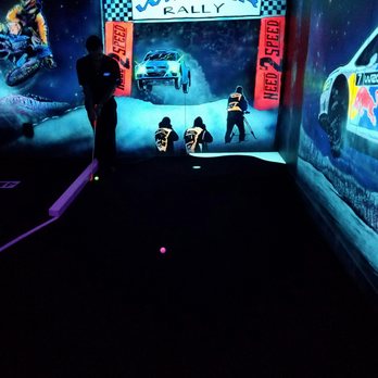 Need 2 Speed - Another spot on the blacklight mini golf course. I love how the paint on the walls and a ball light up almost magically. - Go Karts Near Me - Reno, Nevada Need 2 Speed - Another spot on the blacklight mini golf course. I love how the paint on the walls and a ball light up almost magically. - Go Karts Near Me - Reno, Nevada