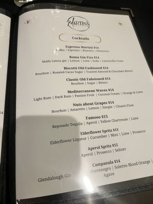 Menu photo 1 Martin's Italian Oldsmar, FL Menu photo 1 Martin's Italian Oldsmar, FL