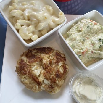 Crabby Maggie's - Crab cake made with loads of crab and minimal filling. It was delicious. Mac and cheese and coleslaw were amazing too. - Seafood Near Me - Strasburg, Virginia Crabby Maggie's - Crab cake made with loads of crab and minimal filling. It was delicious. Mac and cheese and coleslaw were amazing too. - Seafood Near Me - Strasburg, Virginia
