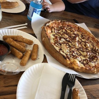 Crossroads Pizza - Mozzarella sticks with marinara sauce were delicious and the bbq pizza was perfectly balanced with cheese sauce and meat... - Pizza Near Me - Salisbury, Massachusetts Crossroads Pizza - Mozzarella sticks with marinara sauce were delicious and the bbq pizza was perfectly balanced with cheese sauce and meat... - Pizza Near Me - Salisbury, Massachusetts