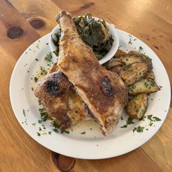The Front Porch Restaurant - Smoked Chicken with Bourbon Sautéed Spinach