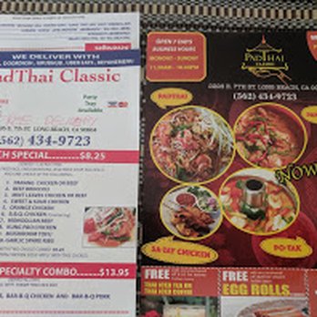Pad Thai Classic - Grand opening- pic of menu and deals! - Thai Near Me - Long Beach, California Pad Thai Classic - Grand opening- pic of menu and deals! - Thai Near Me - Long Beach, California