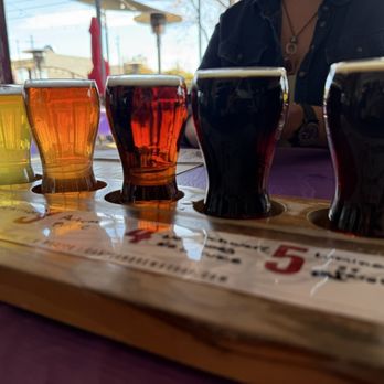 Canteen Brewhouse - Beautiful flight - Gastropubs Near Me - Albuquerque, New Mexico