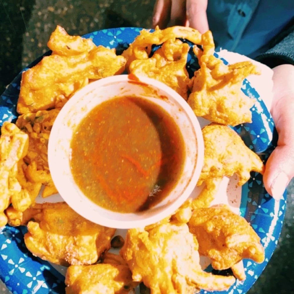 Bombay Street Food - Pakoras, not on the menu. Given to us as a sweet gesture - Indian Near Me - Austin, Texas