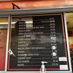 Los TanChingones - Menu, as of yesterday. Might be more when you arrive.