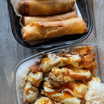Grinds 2 Da Max Russell - Kahlua pork lumpia, dynamite chicken Katsu - Hawaiian Near Me - Las Vegas, Nevada Grinds 2 Da Max Russell - Kahlua pork lumpia, dynamite chicken Katsu - Hawaiian Near Me - Las Vegas, Nevada