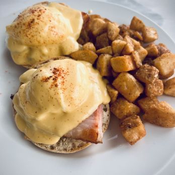 Cafe Pamlico - Traditional Eggs Benedict - Seafood Near Me - Buxton, North Carolina Cafe Pamlico - Traditional Eggs Benedict - Seafood Near Me - Buxton, North Carolina