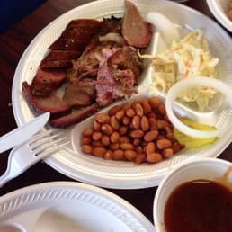 Sausage and brisket with beans! Sausage and brisket with beans!