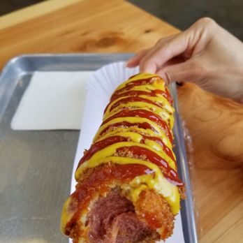 Honey Spicy - Crispy corn dog - Korean Near Me - Tigard, Oregon