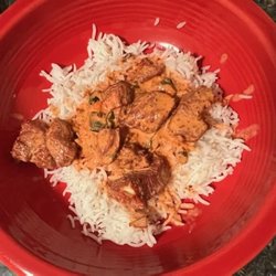 The Fusion Cafe & Bar - The entire chicken tikka masala order (broth not pictured).