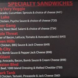 The Sandwich Spot - Menu 2