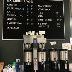 Ex Libris - Their updated menu board!