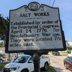Salt Works Historical Marker - Salt Works Historical Marker, Beaufort
