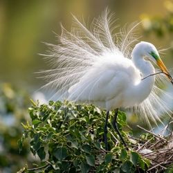 Egrets nesting at Resoft.