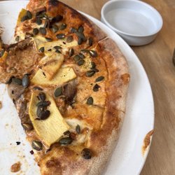 Stewart Brewing - Oops just half of the pumpkin Spiced Pizza (we killed the whole thing)!  So delish.
