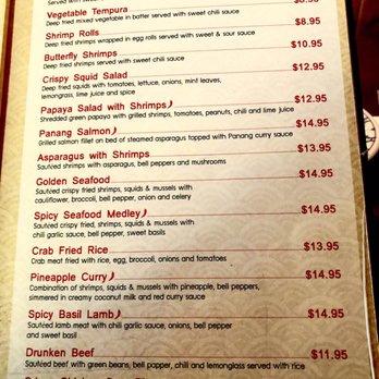 Thai Unique - 10/18/2018:  Eating a late lunch here~Spicy seafood. - Thai Near Me - Placerville, California