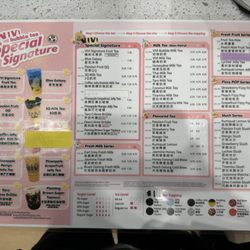 Vivi Bubble Tea - Menu
