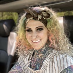 The Silver Fox Beauty Bar - Curls w fun neon color